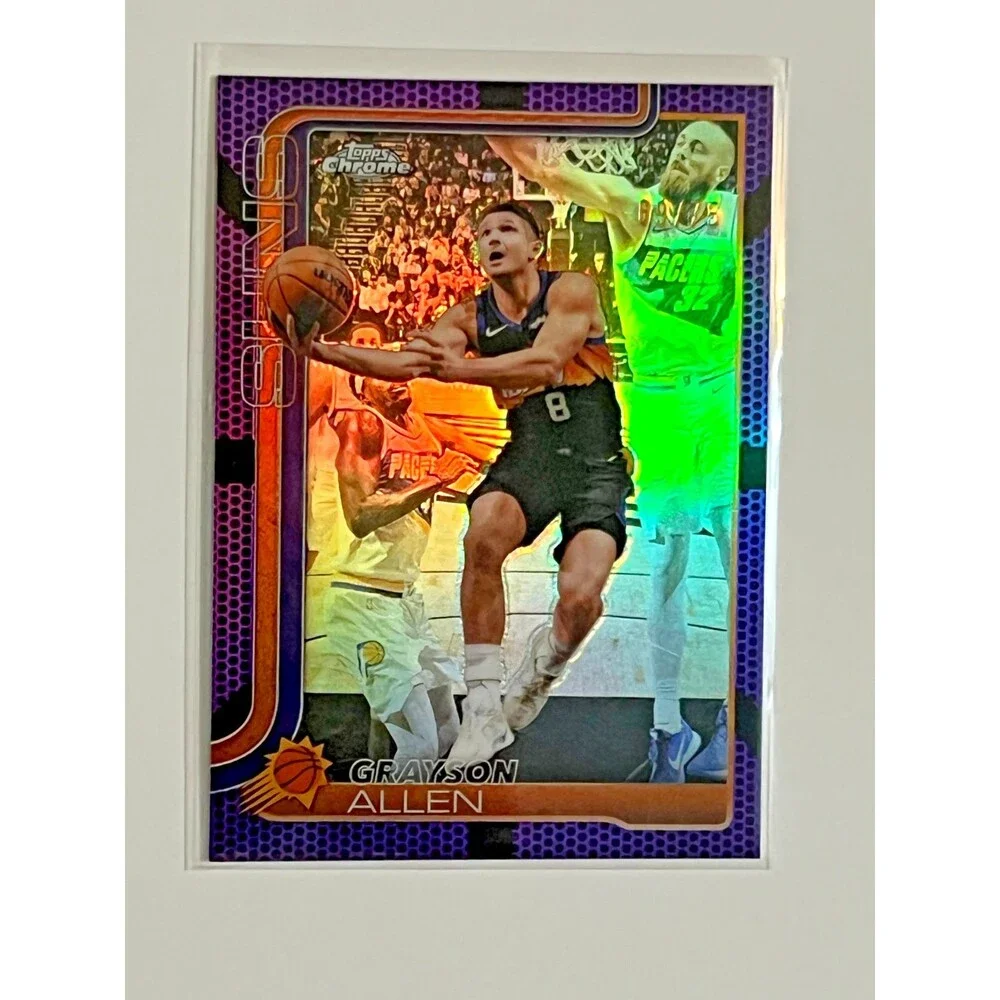 2025-26 Topps Chrome Update #95 Grayson Allen Purple Basketball Refractor /75